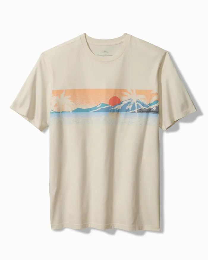 Tommy Bahama Big and Tall Misty Mornings Graphic TShirt Chambray Blue Big and Tall TShirts Tommy Bahama Big and Tall Misty Mornings Graphic TShirt Chambray Blue Big and Tall TShirts