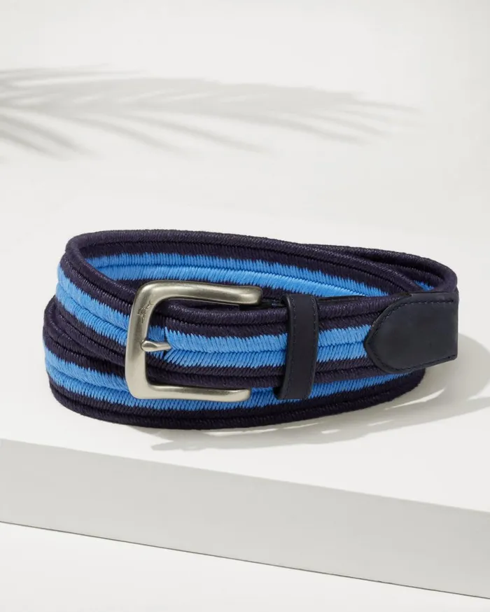 Tommy Bahama Big and Tall Neoprene Cushion Performance Belt Tan Big and Tall Big and Tall Belts