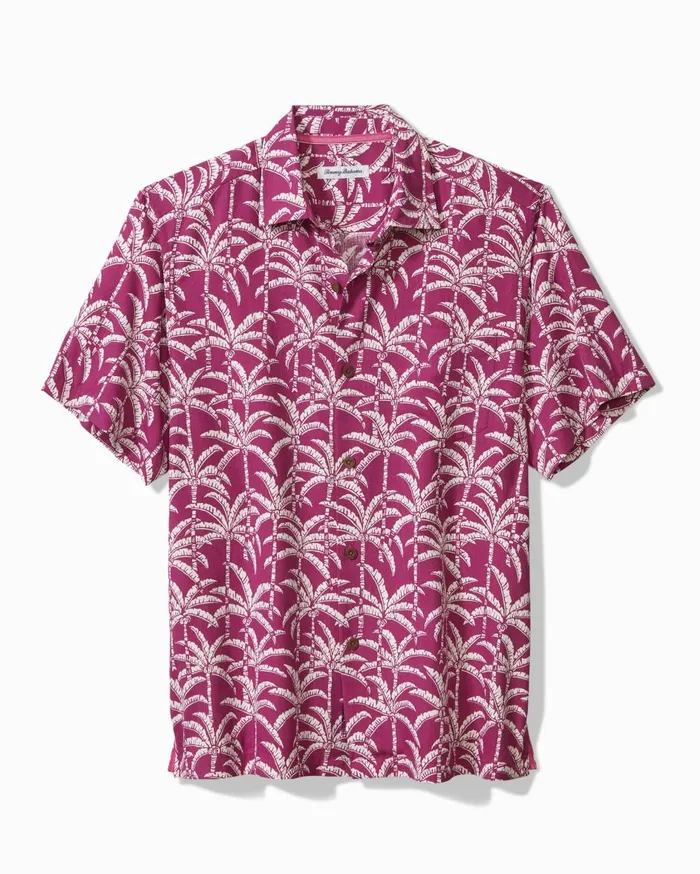 Tommy Bahama Big and Tall San Lucio Glow Happy Hour Knit Stretch Shirt Quartz Pink Big and Tall Shirts Tommy Bahama Big and Tall San Lucio Glow Happy Hour Knit Stretch Shirt Quartz Pink Big and Tall Shirts