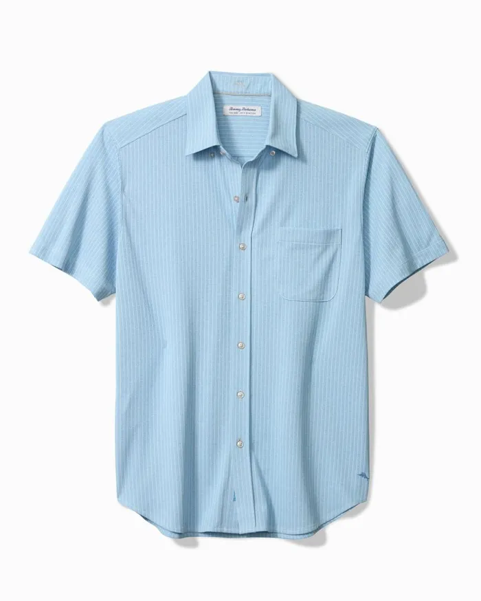 Tommy Bahama Big and Tall San Lucio Studio Knit Stretch Shirt Cabo Blue Big and Tall Shirts Tommy Bahama Big and Tall San Lucio Studio Knit Stretch Shirt Cabo Blue Big and Tall Shirts