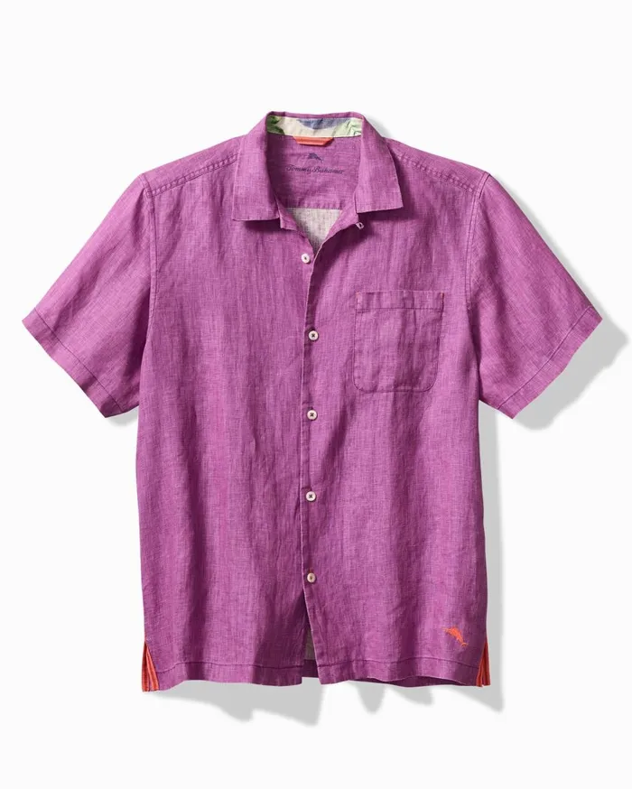 Tommy Bahama Big and Tall Sea Glass Camp Shirt Island Bouquet Big and Tall Shirts