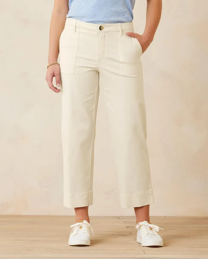 Tommy Bahama Boracay Cropped Pants Khaki Sand Women Pants and Crops Tommy Bahama Boracay Cropped Pants Khaki Sand Women Pants and Crops