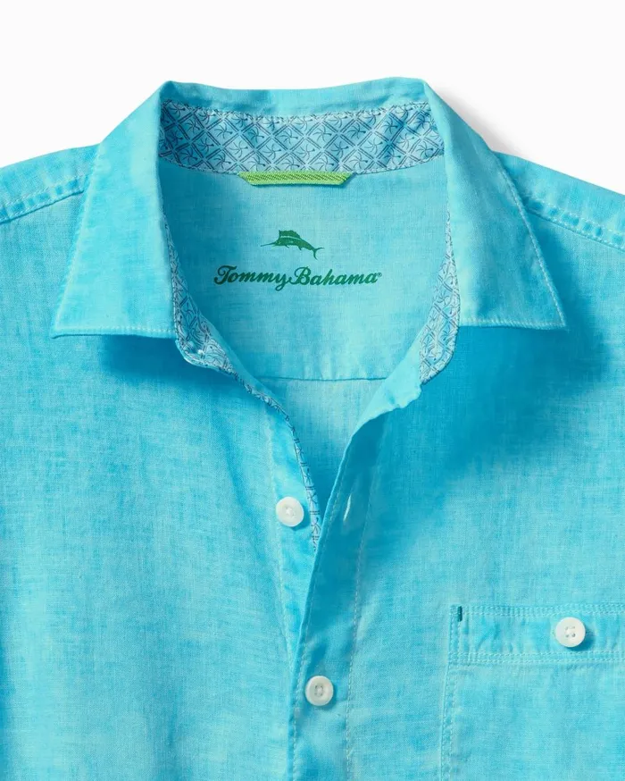 Tommy Bahama Breeze Fade LinenBlend Shirt Horizon Blue Men Shirts