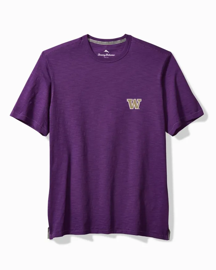 Tommy Bahama Collegiate Bali Beach Crew TShirt Washington Men TShirts