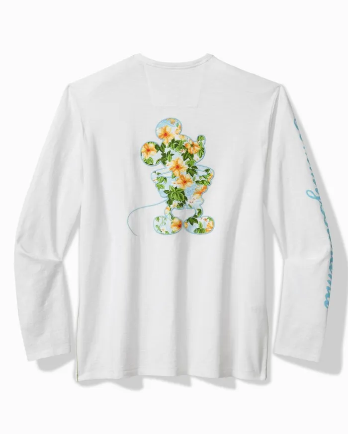 Tommy Bahama Disney Postcard To Paradise LongSleeve Lux TShirt White Men TShirts
