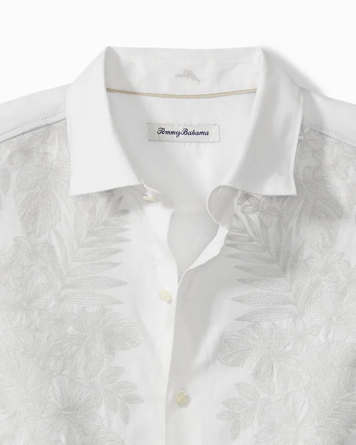 Tommy Bahama Down The Isle LongSleeve Linen Shirt White Men Shirts
