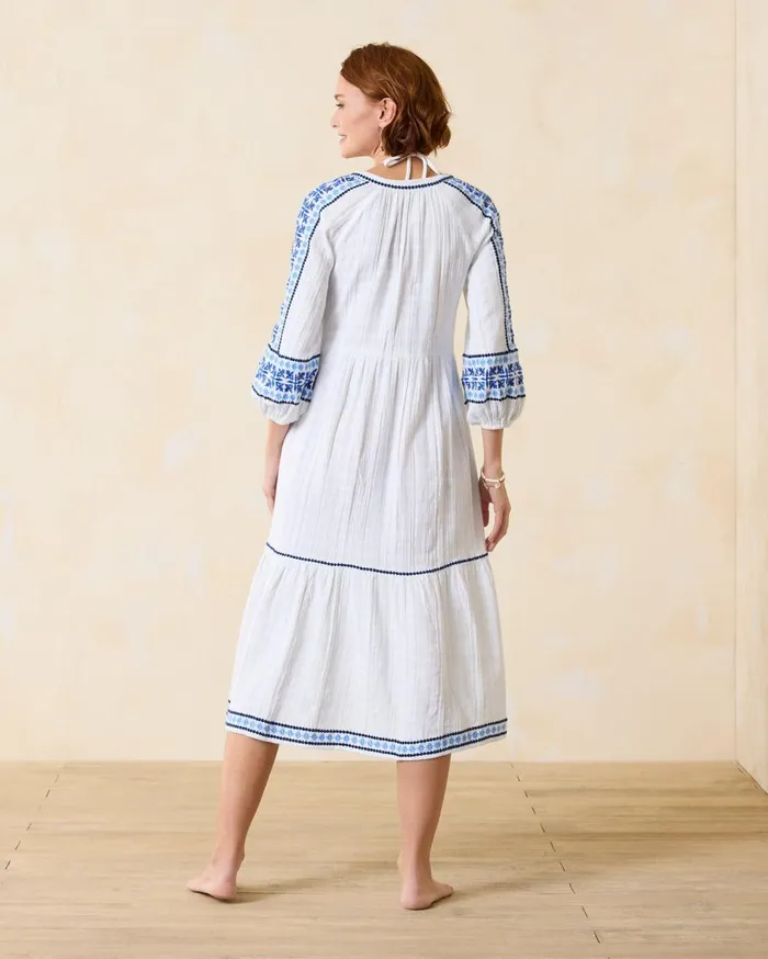 Tommy Bahama Mykonos Gauze Midi Coverup Dress White Women Dresses Tommy Bahama Mykonos Gauze Midi Coverup Dress White Women Dresses