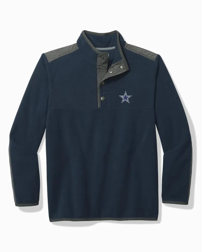 Tommy Bahama NFL Field Runner HalfSnap MockNeck Sweatshirt Dallascowboys Men Sweatshirts