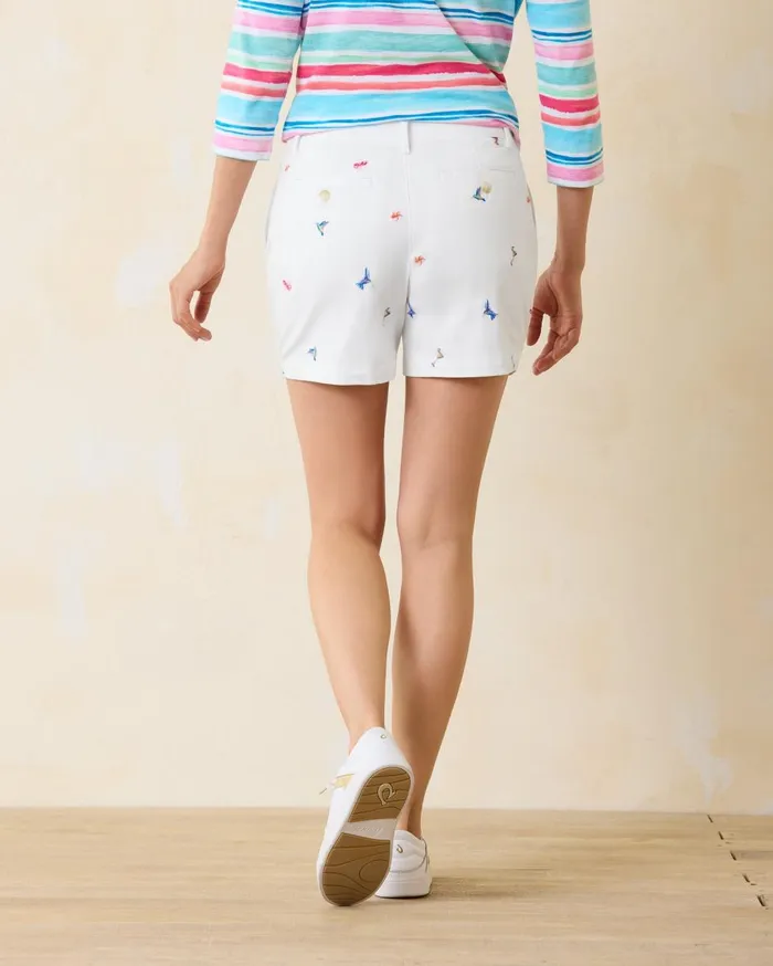 Tommy Bahama Palma Toile HighRise Linen Easy Shorts Surf Blue Women Shorts Tommy Bahama Palma Toile HighRise Linen Easy Shorts Surf Blue Women Shorts