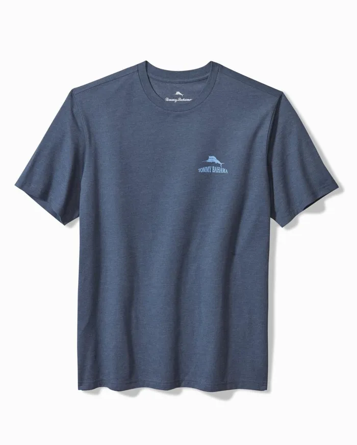 Tommy Bahama Pinch Me I Must Be Dreamin Graphic TShirt Navy Heather Men TShirts Tommy Bahama Pinch Me I Must Be Dreamin Graphic TShirt Navy Heather Men TShirts