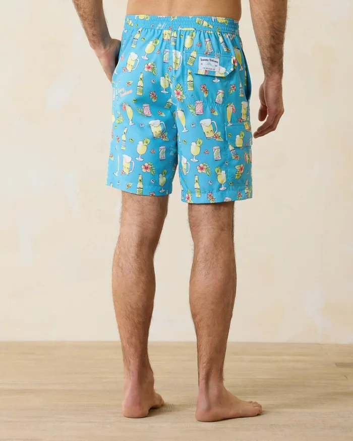 Tommy Bahama Rialto Tiki Tropics 6Inch Swim Trunks Cobalt Haze Men Swim and Boardshorts Tommy Bahama Rialto Tiki Tropics 6Inch Swim Trunks Cobalt Haze Men Swim and Boardshorts