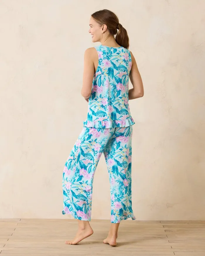 Tommy Bahama Short Sleeve and Shorts Pajama Set Cerulean Women Sleepwear Tommy Bahama Short Sleeve and Shorts Pajama Set Cerulean Women Sleepwear