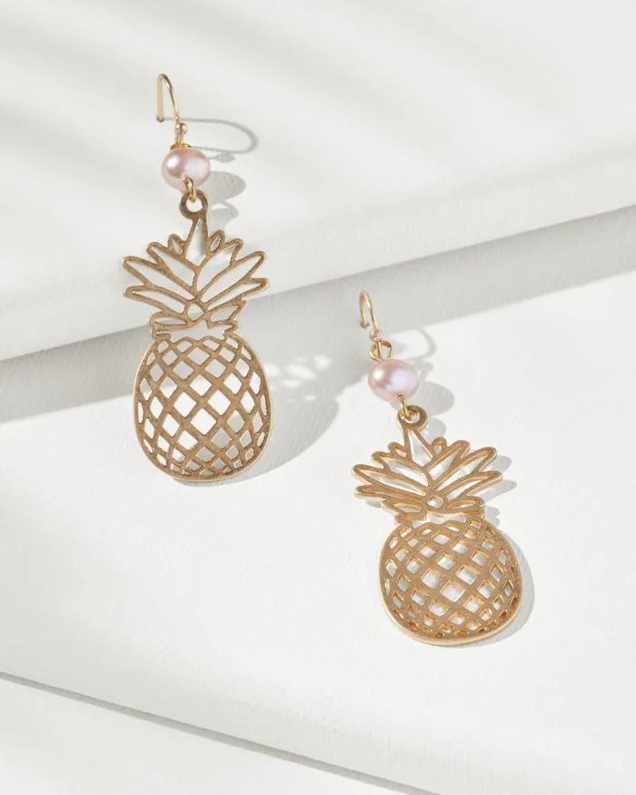 Tommy Bahama SunKissed Sunrise Drop Hoop Earrings Gold Women Jewelry Collections