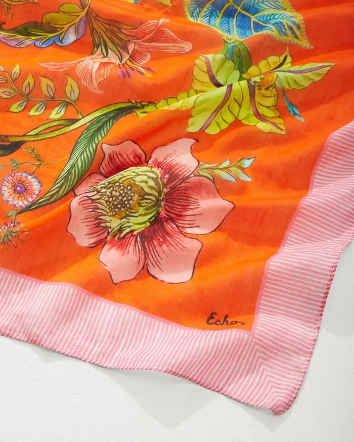 Tommy Bahama Sunkissed Botanic Pareo Tangerine Women Coverups