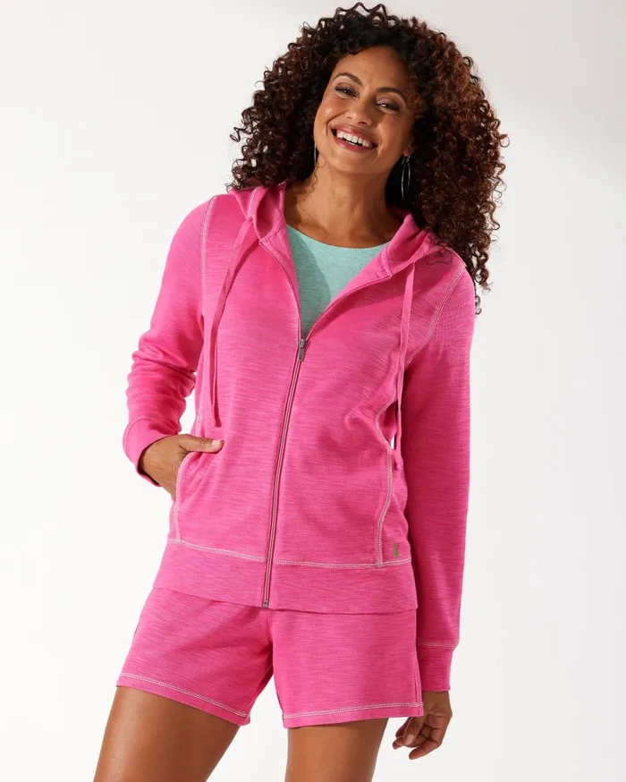 Tommy Bahama Sunray Cove Hybrid FullZip Sweatshirt White Women Sweatshirts Tommy Bahama Sunray Cove Hybrid FullZip Sweatshirt White Women Sweatshirts