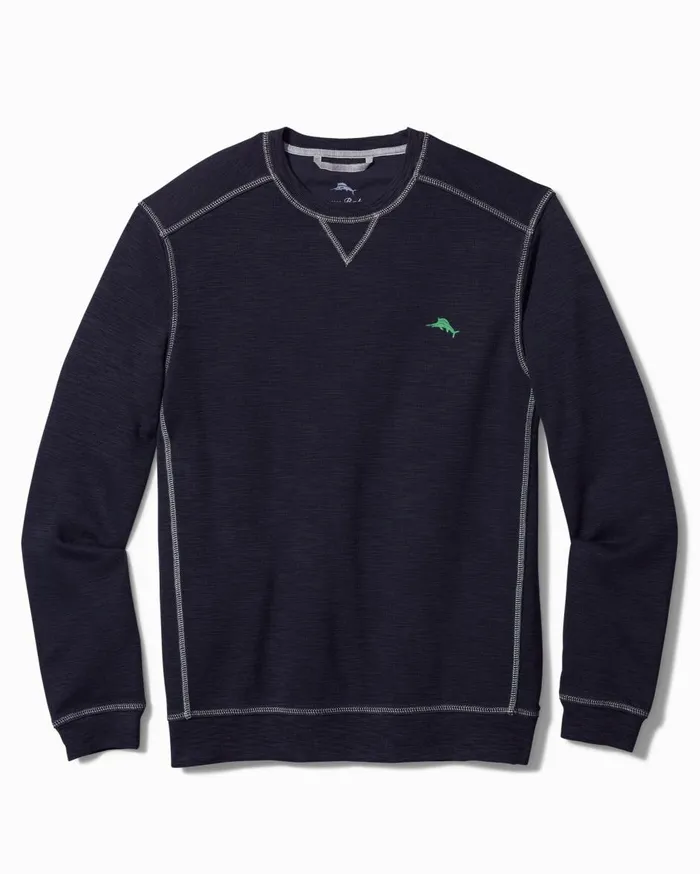 Tommy Bahama Tobago Bay Crewneck Sweatshirt Ocean Deep Men Sweatshirts
