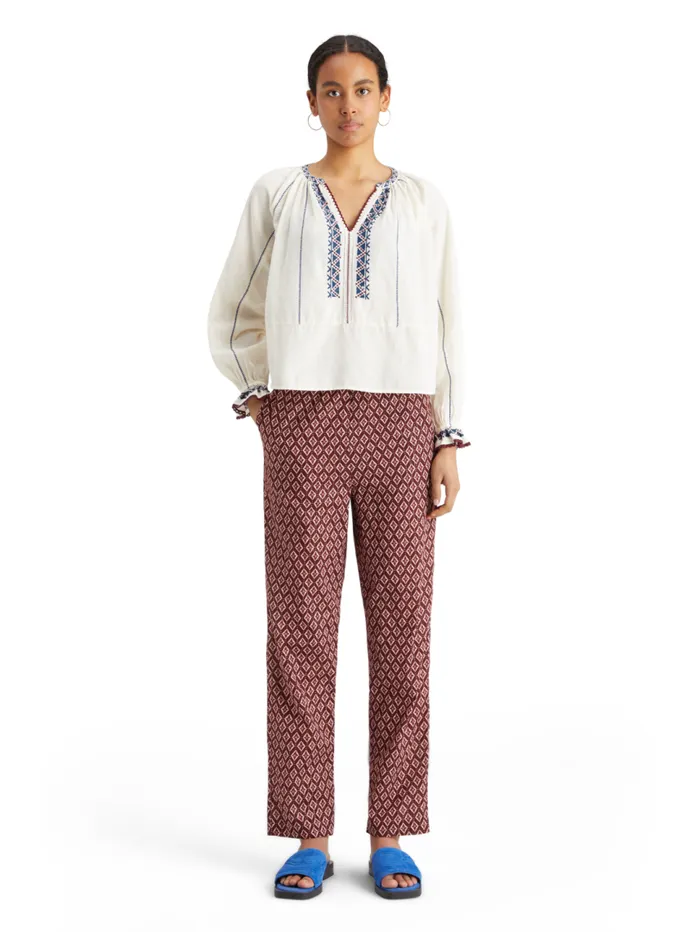Top With Embroidery Details Soft Ice Women Scotch and Soda Tops and TShirts