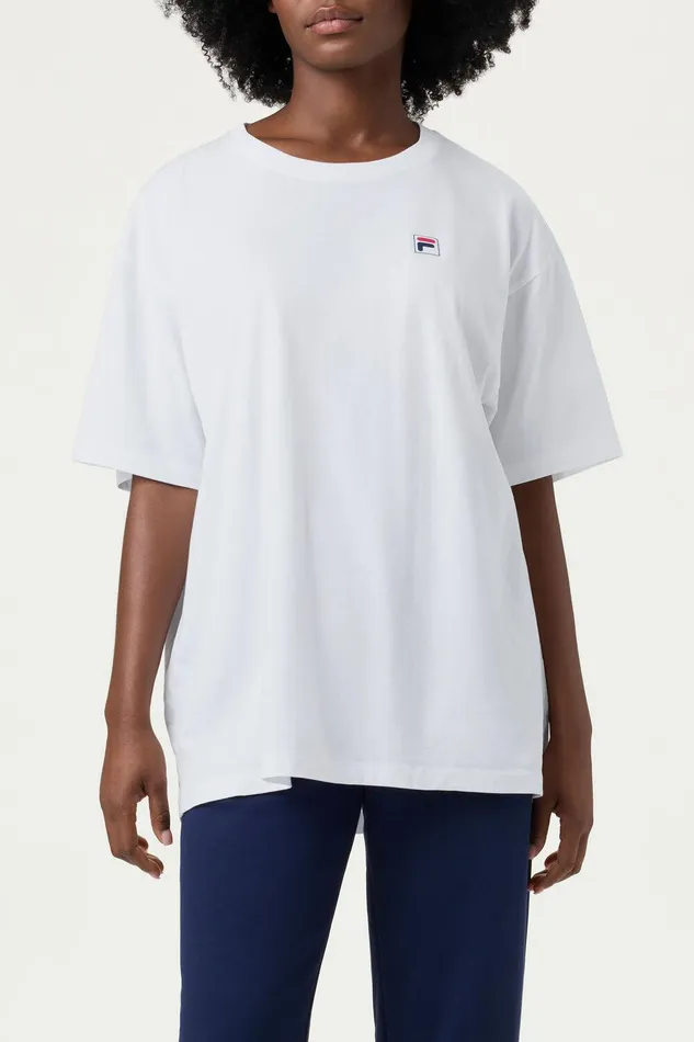 Tops and TShirts Men Fila Classic Relaxed Tee 100 White Tops and TShirts Men Fila Classic Relaxed Tee 100 White