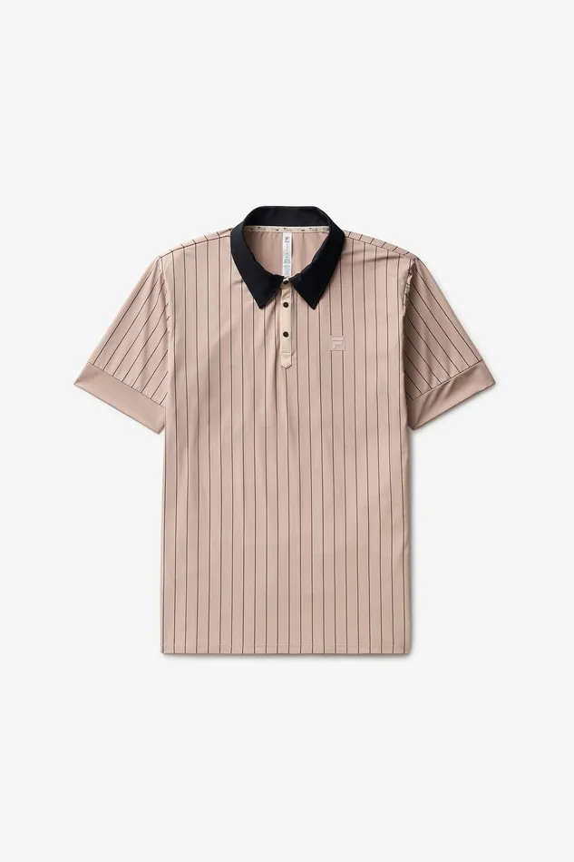 Tops and TShirts Men Fila Performance Iconic BB1 Polo 211 Goatblackbrazilian Sand