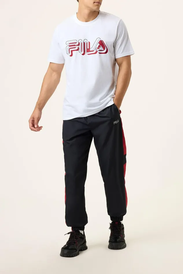 Tops and TShirts Men Fila Short Sleeve Graphic Tee 105 Whitehighriserio Redblack Tops and TShirts Men Fila Short Sleeve Graphic Tee 105 Whitehighriserio Redblack