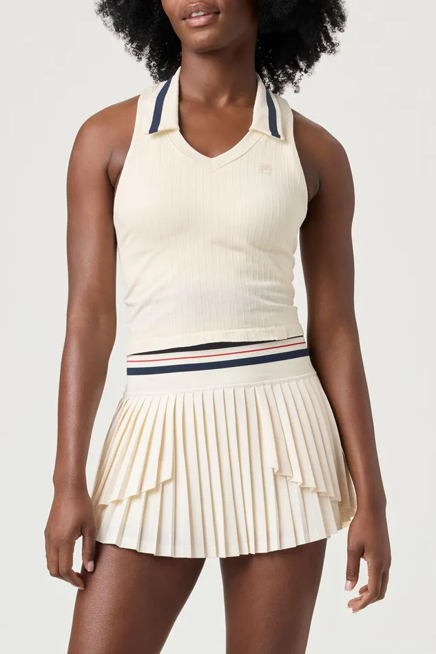 Tops and TShirts Women Fila Challenger Seamless Polo Tank 922 Gardeniafilanavy Tops and TShirts Women Fila Challenger Seamless Polo Tank 922 Gardeniafilanavy