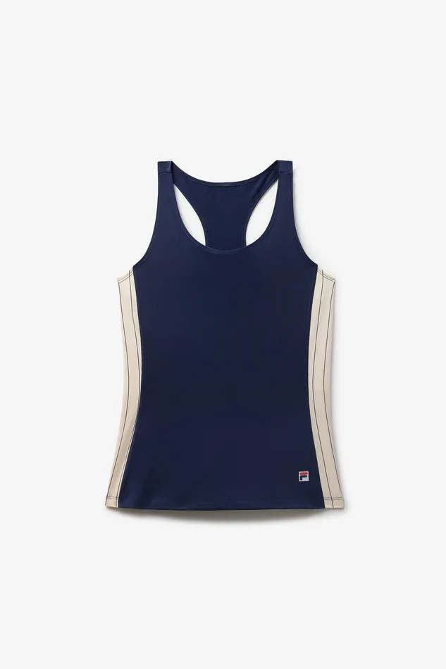 Tops and TShirts Women Fila Performance Iconic Racerback Tank 492 Fila Navygardenia