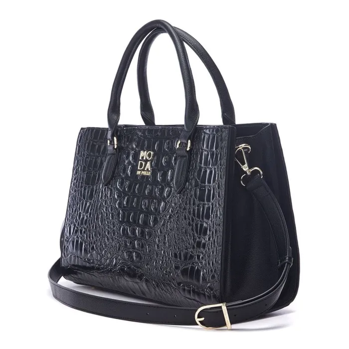 Tote Bags Women Moda In Pelle Blair Bag Black Porvair