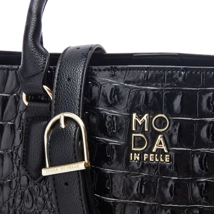 Tote Bags Women Moda In Pelle Blair Bag Black Porvair