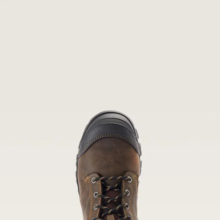 Treadfast 8034 Waterproof Steel Toe Work Boot Dark Brown Men Ariat Work Boots