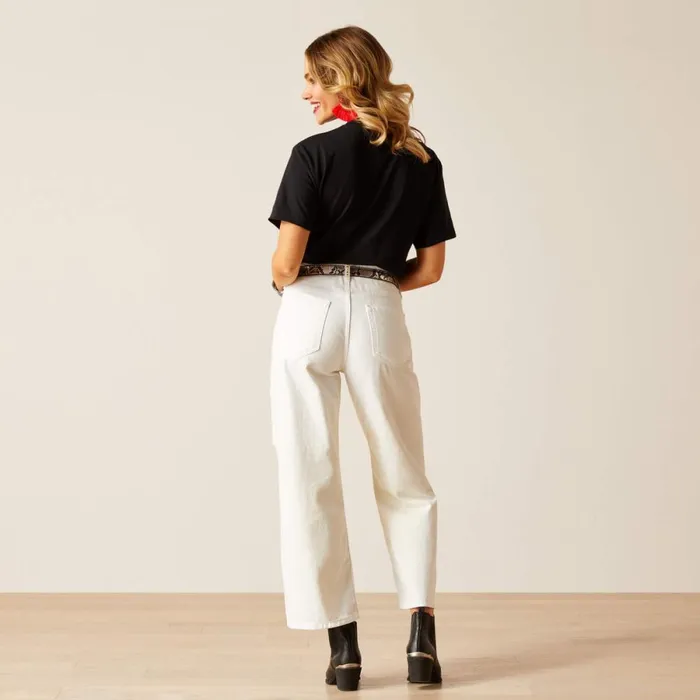 Ultra High Rise Tomboy Wide White Women Ariat Denim