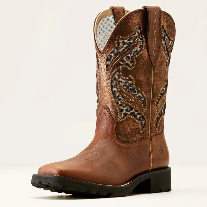Unbridled Rancher VentTEK Western Boot Hickory Smokecopper Metallic Women Ariat Western Boots