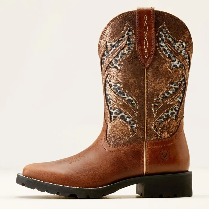 Unbridled Rancher VentTEK Western Boot Hickory Smokecopper Metallic Women Ariat Western Boots