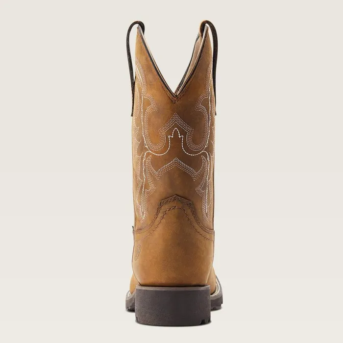 Unbridled Rancher Waterproof Western Boot Oily Distressed Tan Women Ariat Western Boots
