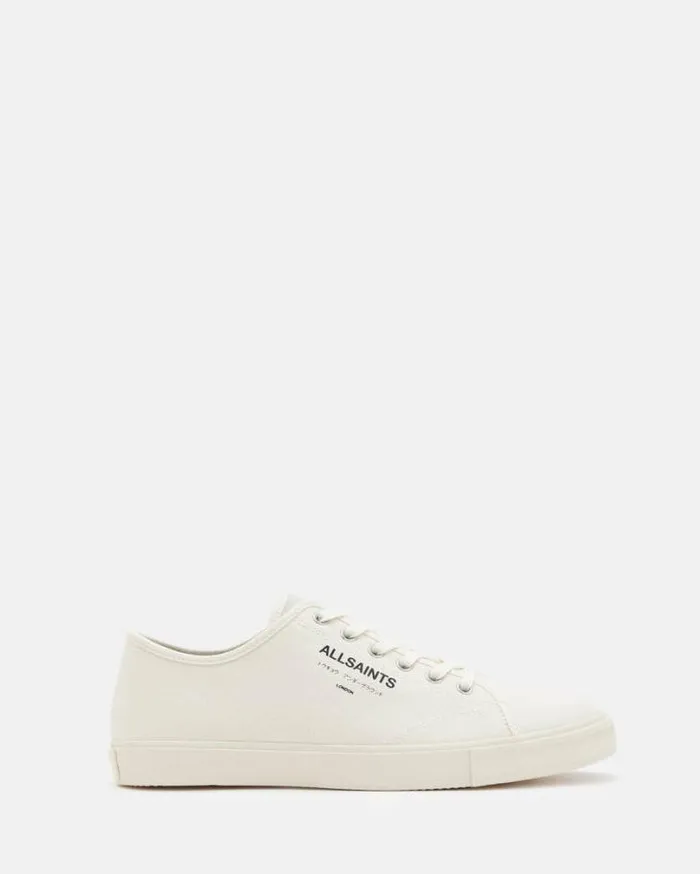 Underground Canvas Low Top Sneakers Off White Men AllSaints Shoes and Boots