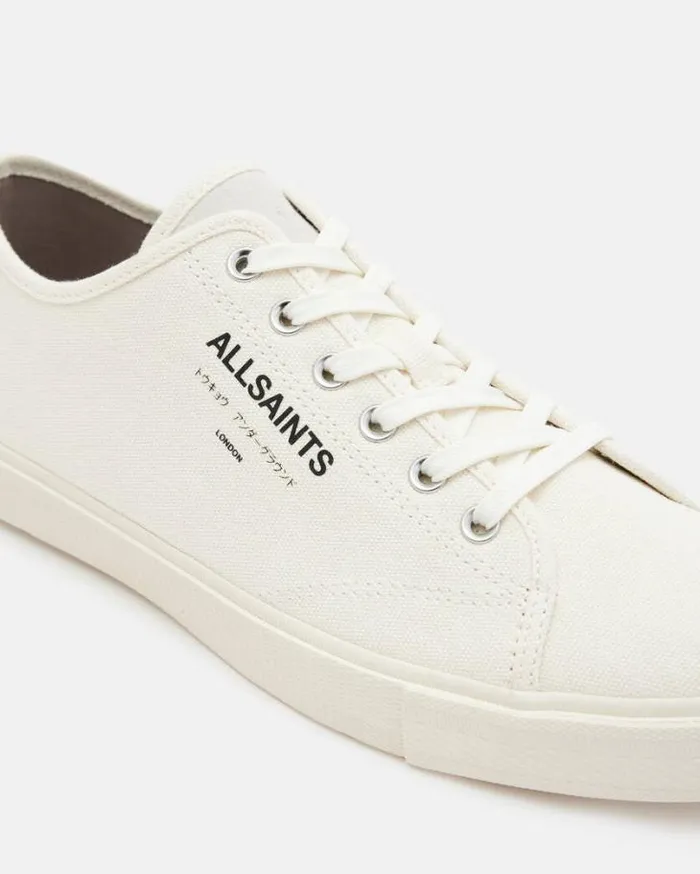 Underground Canvas Low Top Sneakers Off White Men AllSaints Shoes and Boots