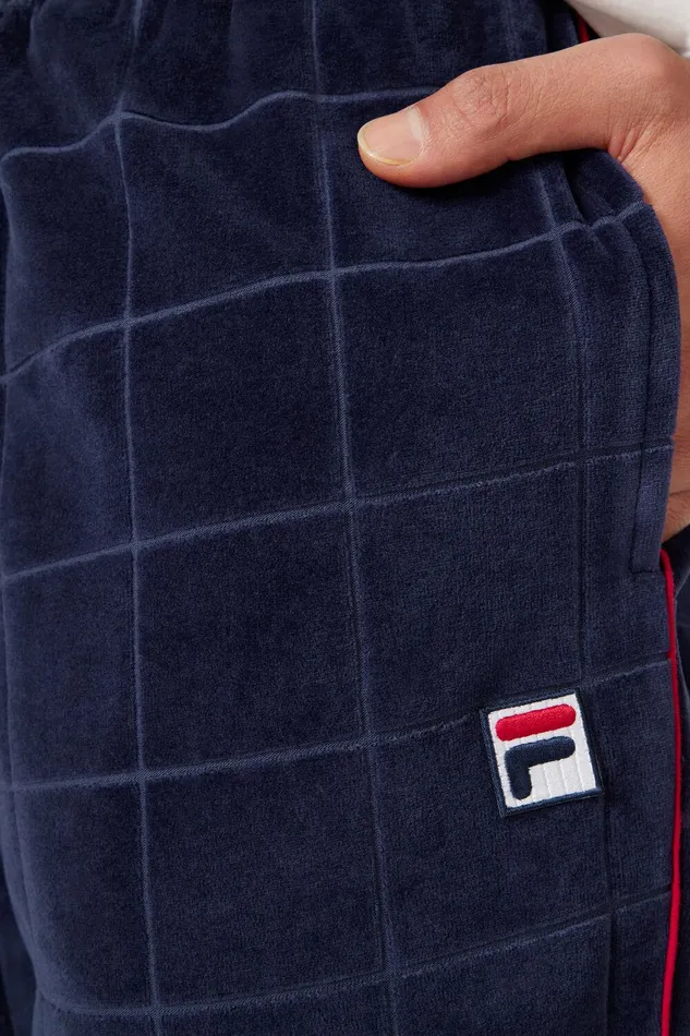 Velour Sets Men Fila Ivy League Velour Track Pant 431 Fila Navyfila Red