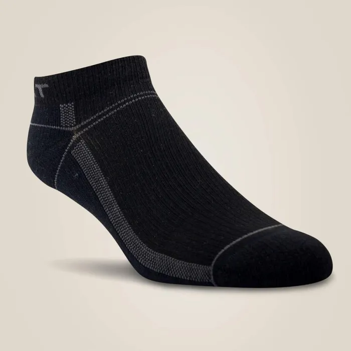 VentTEK Lightweight Low Cut Boot Sock 3 Pair Pack Black Women Ariat Socks