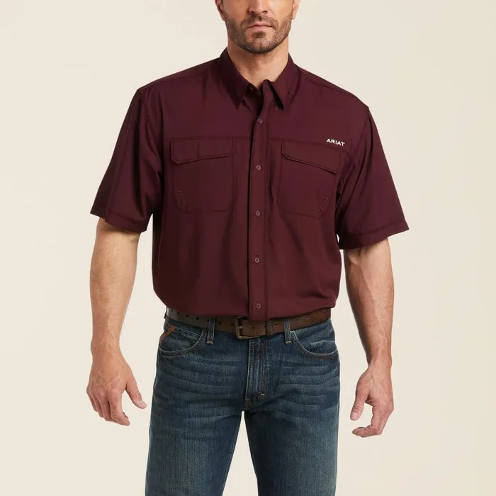 VentTEK Outbound Classic Fit Shirt Berry Bark Men Ariat Button Down Shirts