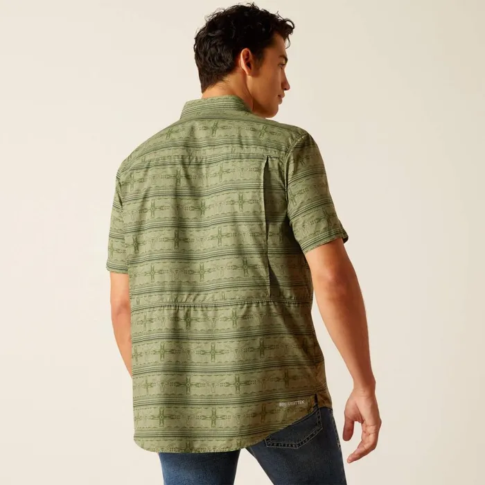 VentTEK Outbound Fitted Shirt Four Leaf Clover Men Ariat Button Down Shirts VentTEK Outbound Fitted Shirt Four Leaf Clover Men Ariat Button Down Shirts