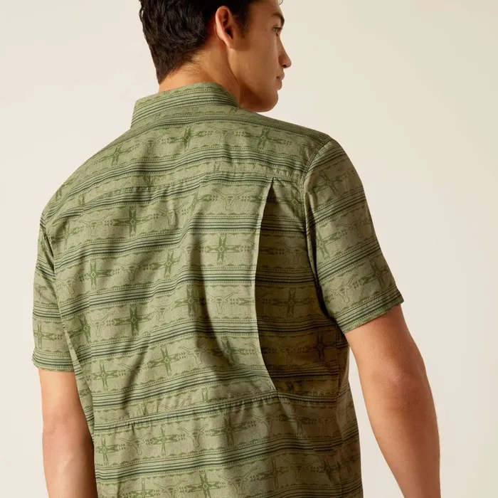 VentTEK Outbound Fitted Shirt Four Leaf Clover Men Ariat Button Down Shirts VentTEK Outbound Fitted Shirt Four Leaf Clover Men Ariat Button Down Shirts
