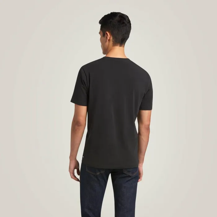 Vertical Logo TShirt Black Men Ariat TShirts and Polos Vertical Logo TShirt Black Men Ariat TShirts and Polos