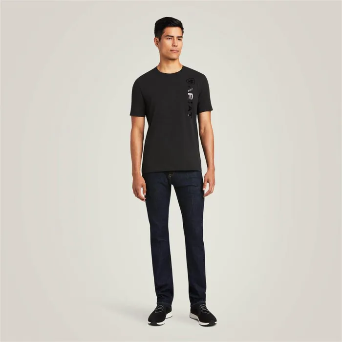 Vertical Logo TShirt Black Men Ariat TShirts and Polos Vertical Logo TShirt Black Men Ariat TShirts and Polos