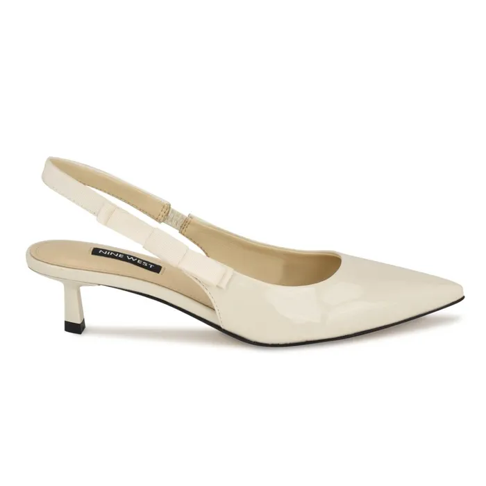 Viki Pointy Toe Slingbacks Ivory Women Nine West Slingbacks