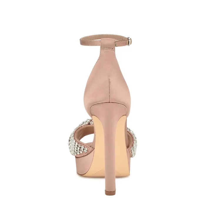 Wary Dress Sandals Natural Women Nine West Heeled Wary Dress Sandals Natural Women Nine West Heeled