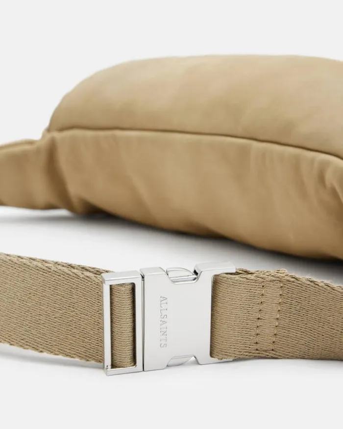 Washed Leather Bum Bag Sand Beige Men AllSaints Bags and Wallets