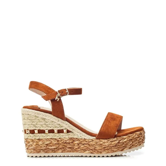 Wedge Sandals Women Moda In Pelle Erynn Tan Alcantara