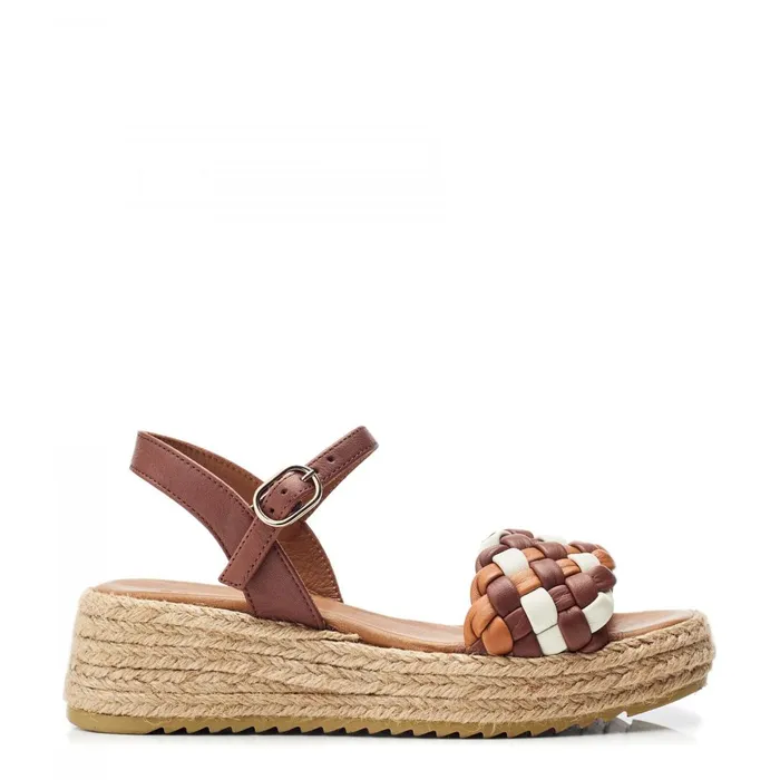 Wedge Sandals Women Moda In Pelle Shoon Sh Adrienne Off White Leather