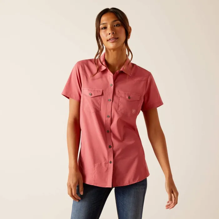 Western VentTEK Shirt Slate Rose Women Ariat TShirts and Tops