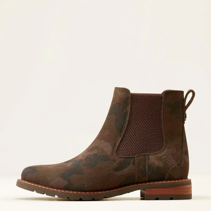 Wexford Chelsea Boot Camo Suede Women Ariat Booties Wexford Chelsea Boot Camo Suede Women Ariat Booties