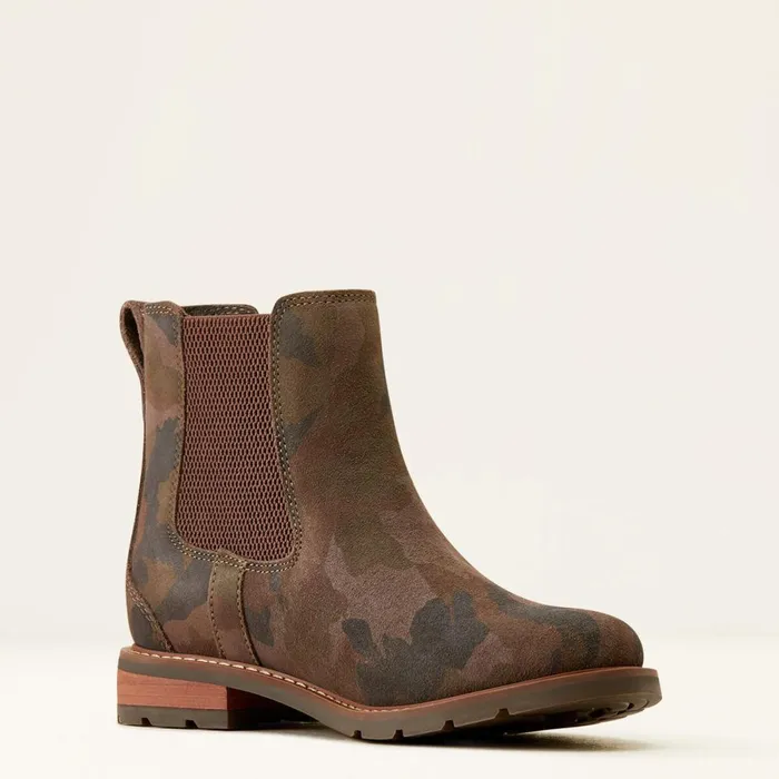 Wexford Chelsea Boot Camo Suede Women Ariat Booties Wexford Chelsea Boot Camo Suede Women Ariat Booties